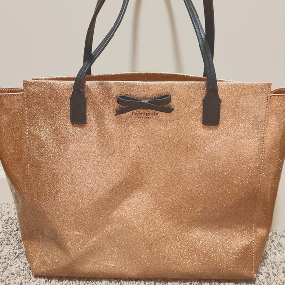kate spade Bags Kate Spade Rose Gold Glitter Bag Poshmark